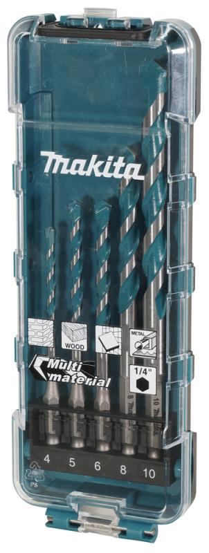 Makita Multiborrbitssats 5-delar , bitsfäste
