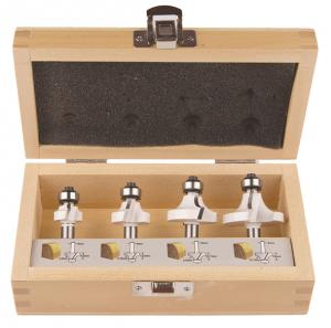 Makita Frässet 4-delar i trälåda