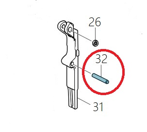 Makita Reservdel Rörpinne 3-22 , AF506