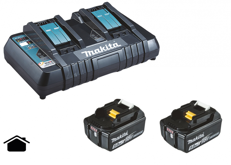 MAKITA Makita Laddpaket 18V (Dubbelladdare +2x5,0Ah)