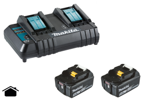 Makita Laddpaket 18V (Dubbel normalladdare DC18SH+2x 5.0Ah)