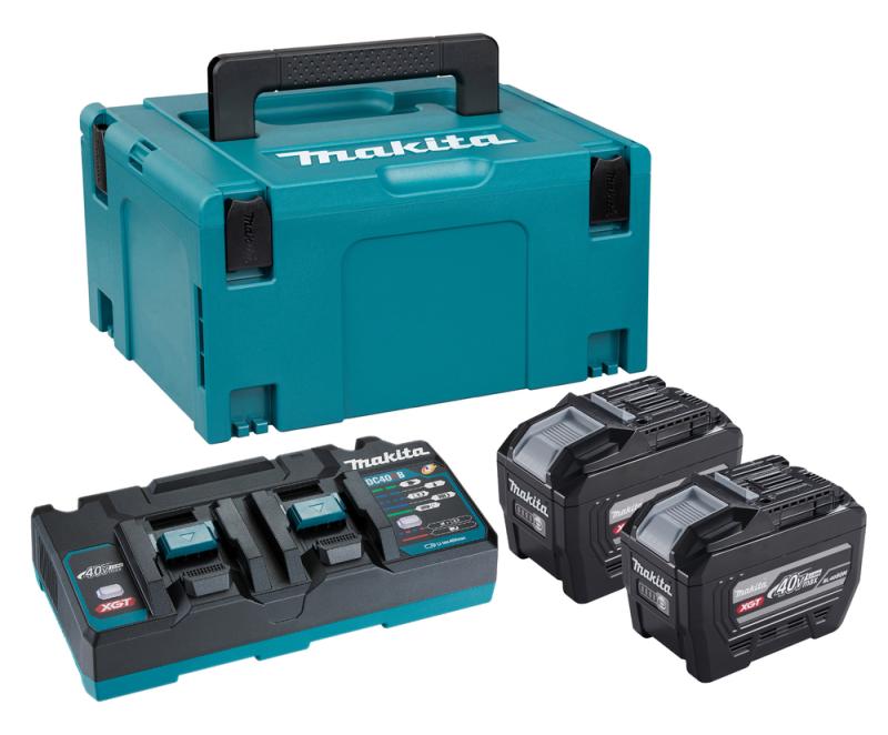 Makita Powerpack XGT 40V Dubbelladdare + 2xBL4080H