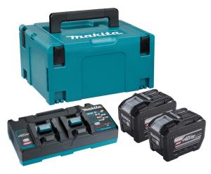 Makita Powerpack XGT 40V Dubbelladdare + 2xBL4080H