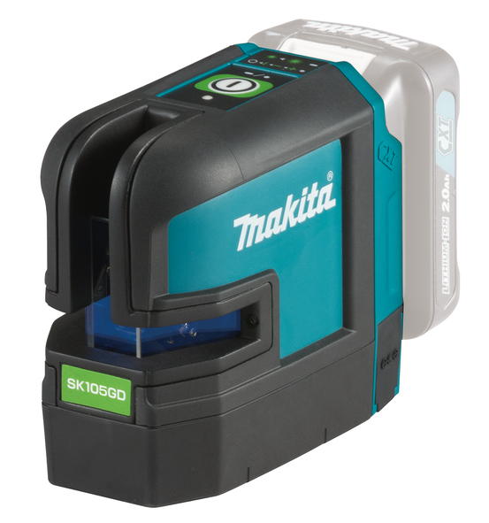 Makita SK105GDZ Krysslaser 12V (Grön)