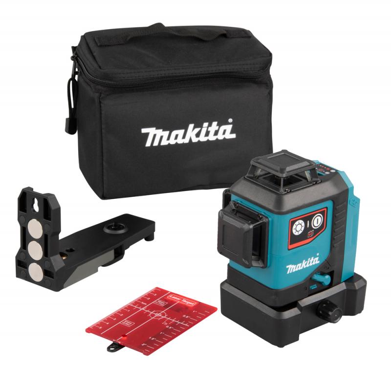 Makita SK700D Multilinjelaser 12V (röd)+ Batteripaket-på-köpet, värde 995:-