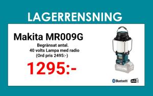 Makita MR009G Lampa 40V med Radio, Bluetooth och DAB+