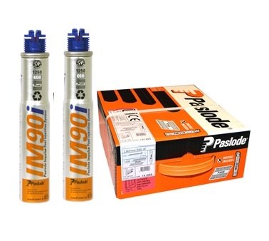 Paslode Spik VFZ, Helrunt huvud 34° 90x3,1mm + 2 gaspatroner