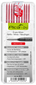 Pica Dry Refilstift • Röd • 8-pack