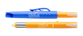 Pica Gel märkpenna vit