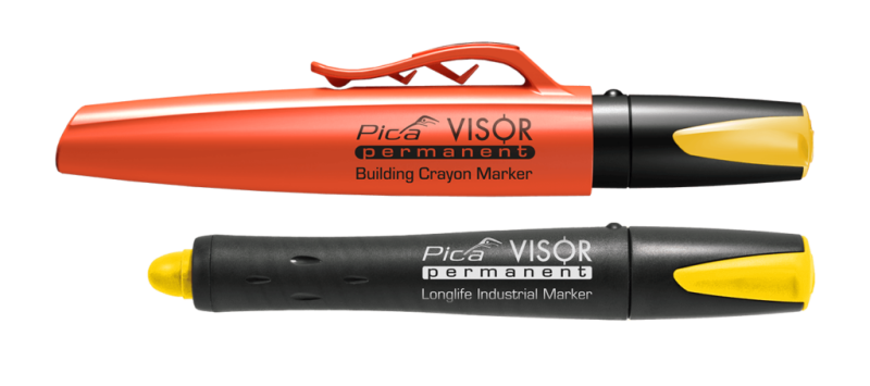 Pica visor Märkkrita gul