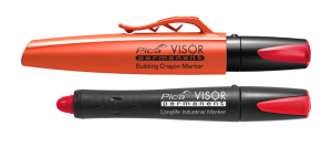 Pica visor Märkkrita röd