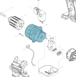 Makita Reservdel Växellåda, DDF484
