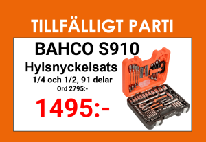 Bahco Hylsnyckelsats 1/4 och 1/2, 91 delar