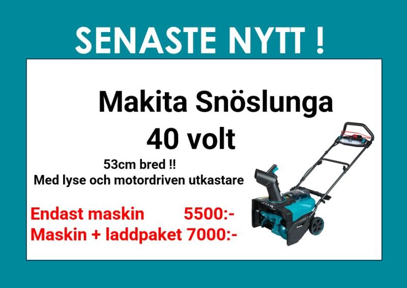 Makita SN001GZ Snöslunga 40V