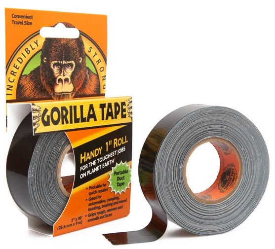 Gorilla Vävtejp svart To-Go 25mm x 9m