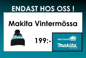 Makita Vintermössa med tofs