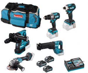 Makita XGT593 Combokit 40V (5 st maskiner i väska)