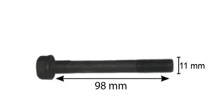 Topplocksbult 7/16 UNF 98mm