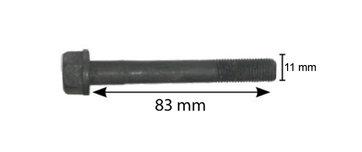 Topplocksbult 7/16UNF 83 mm