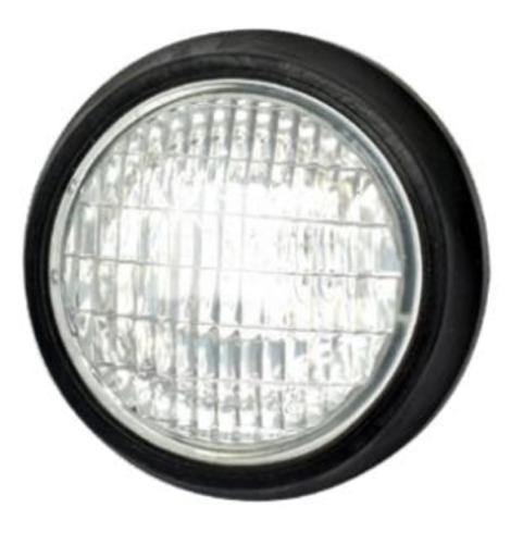 Strålkastare 12V gummisarg