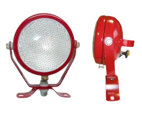 Arbetslampa med brytare röd
