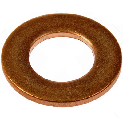 Kopparbricka 6x10x1mm