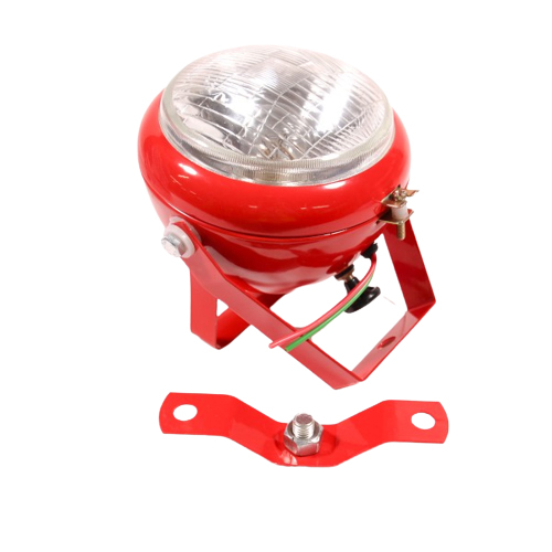Arbetslampa med brytare röd