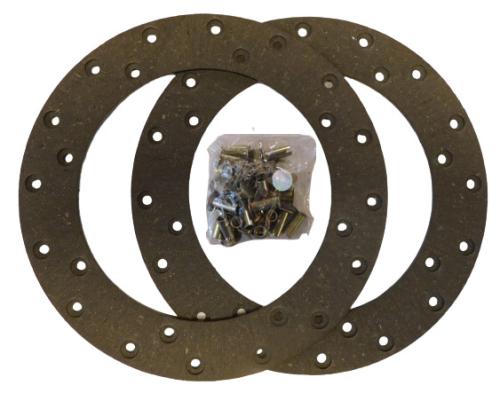 Bromsbelägg 222 mm 2st inkl.nitar
