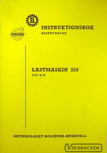 Instruktionsbok BM H10 350