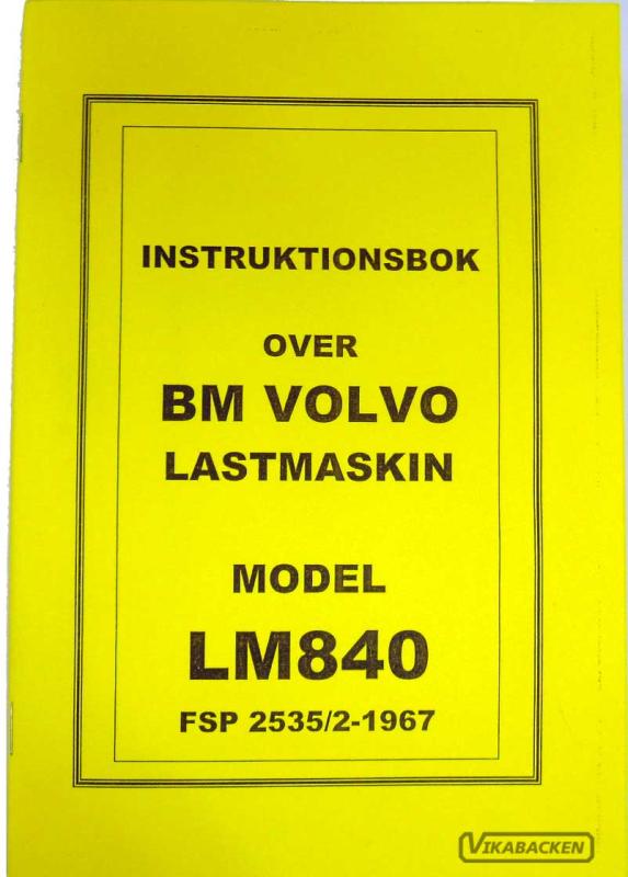 Instruktionsbok LM840