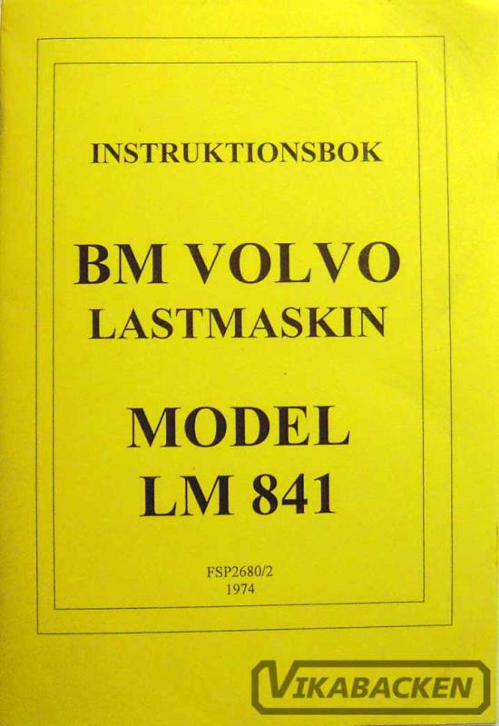 Instruktionsbok LM841