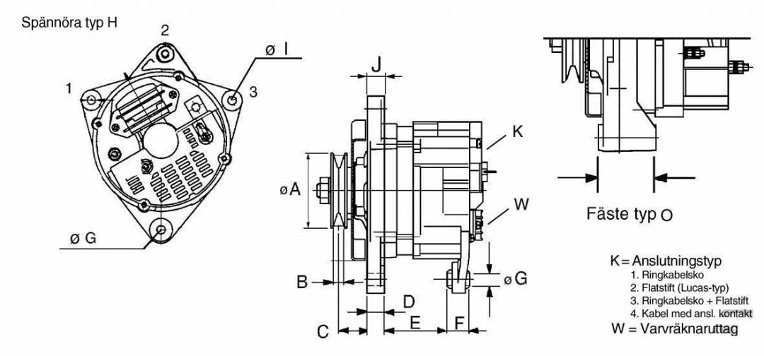 Генератор perkins cw 3943494 12v 65a подключить тахометр