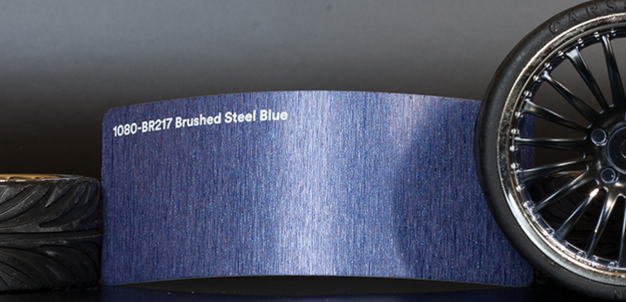 3M 1080-BR217 Brushed Steel Blue Vinyl