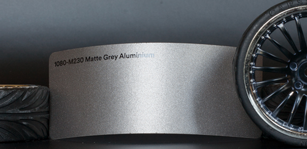 3M 1080-M230 Metallic Matte Grey Aluminium Vinyl