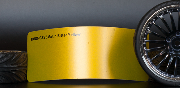 3M 1080-S335 Satin Metallic Bitter Yellow Vinyl