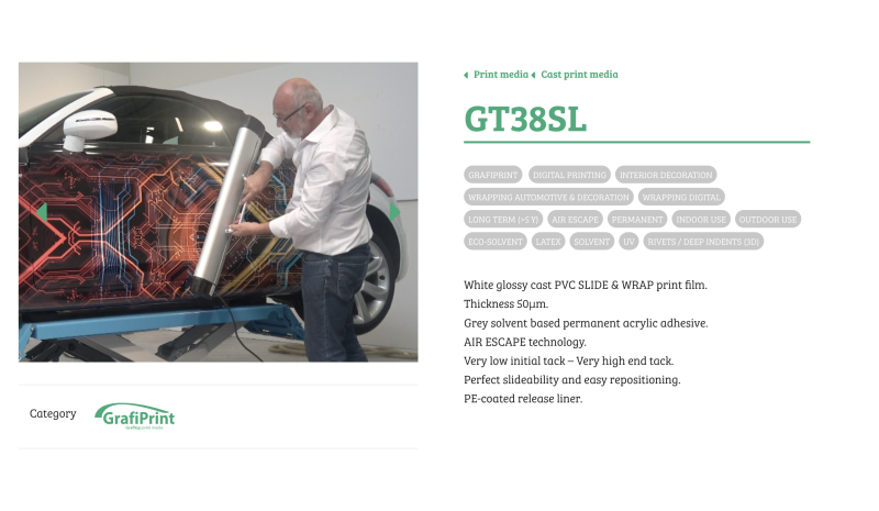 Grafityp GT38SL Slide & Wrap 1,525x50m