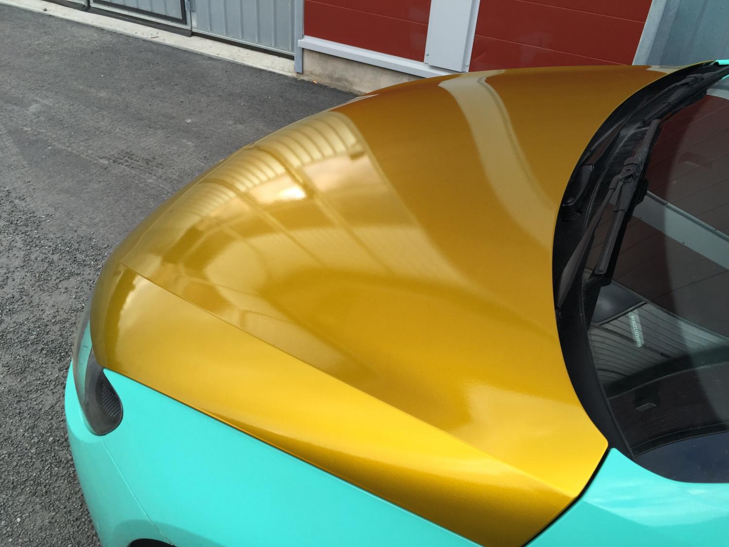 VN WRAP GLOSS GOLDEN YELLOW METALLIC VINYL