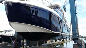 Marinblå Stripes - Premium