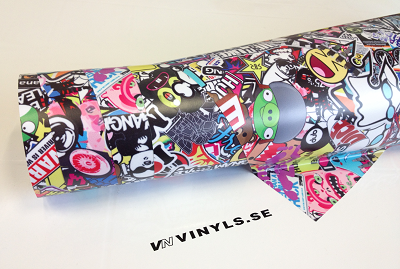 VN WRAP - STICKERBOMB VINYL MODELL 6