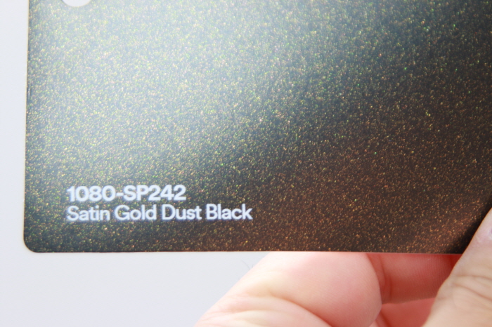 3M 1080-SP242 Satin Gold Dust Black Vinyl