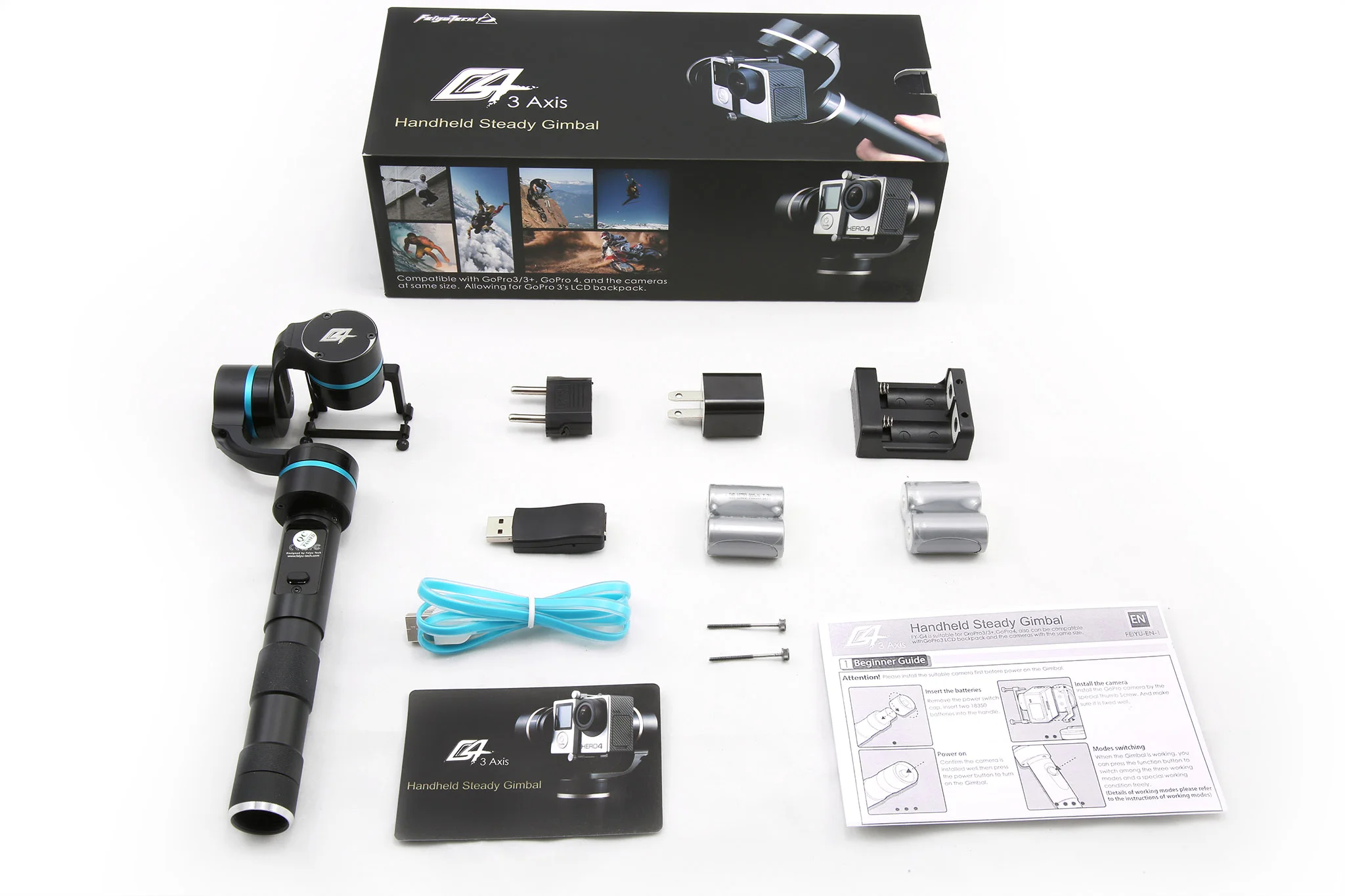 G4 Ultra 3-Axis Stabilizer Gimbal Gopro