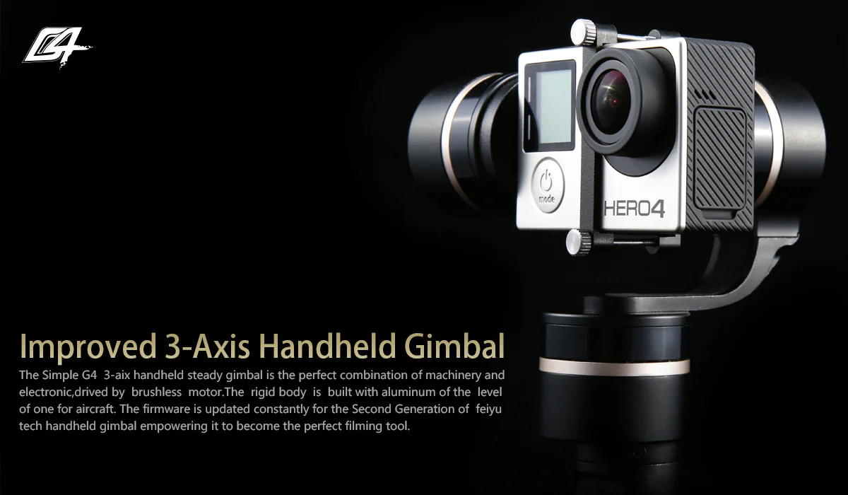 G4 Ultra 3-Axis Stabilizer Gimbal Gopro