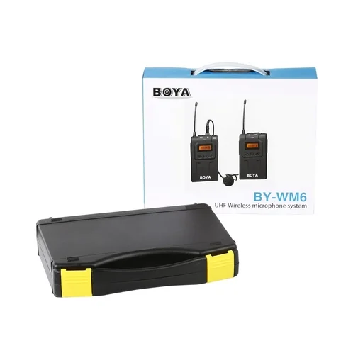 Boya UHF Dual Lavalier Microphone Wireless BY-WM6