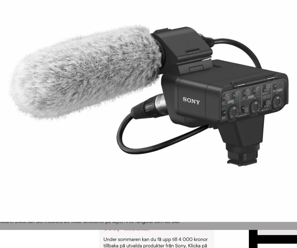 Sony Mikrofon och adaptersats XLR-K3M