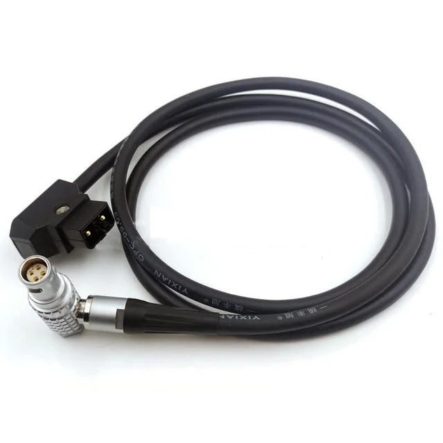 Ström Kabel vinklad D-tap För V-mount Till Red-Epic 6-pin lemo 100cm