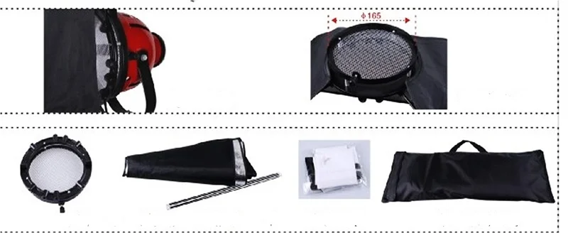 Softbox 100x120cm Red light
