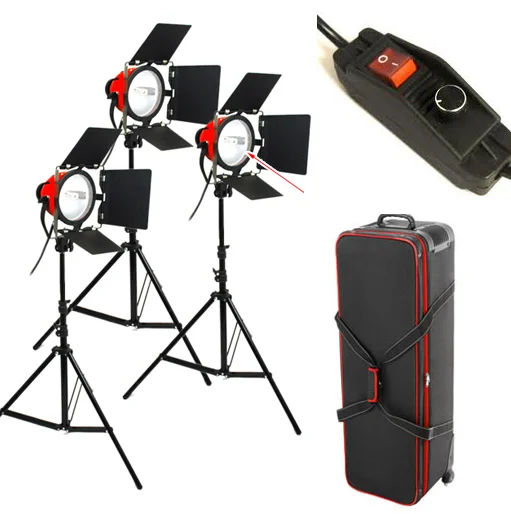 Red Videolighting Kit +dimmer