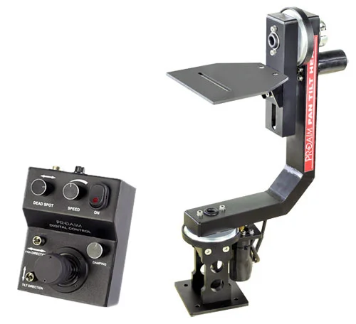 Proaim Sr. Pan Tilt Head with 12V Joystick Control For Camera Jib