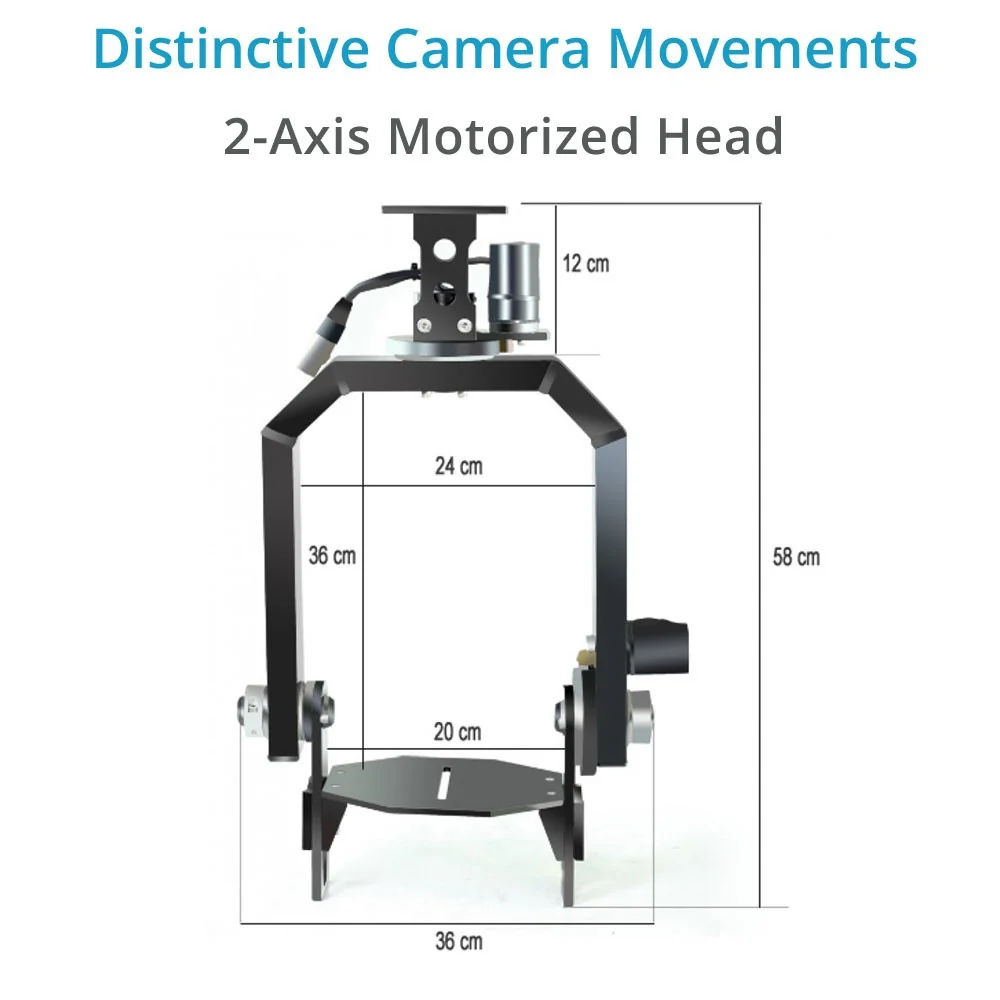 Proaim  Gold Pan Tilt Head with 12V Joystick Control Box