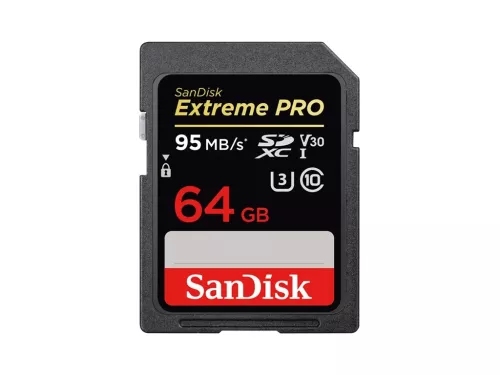 Sandisk Memory card Secure Digital 64GB Extreme Pro V30 UHS-1 U3 SDHC 95MB/s
